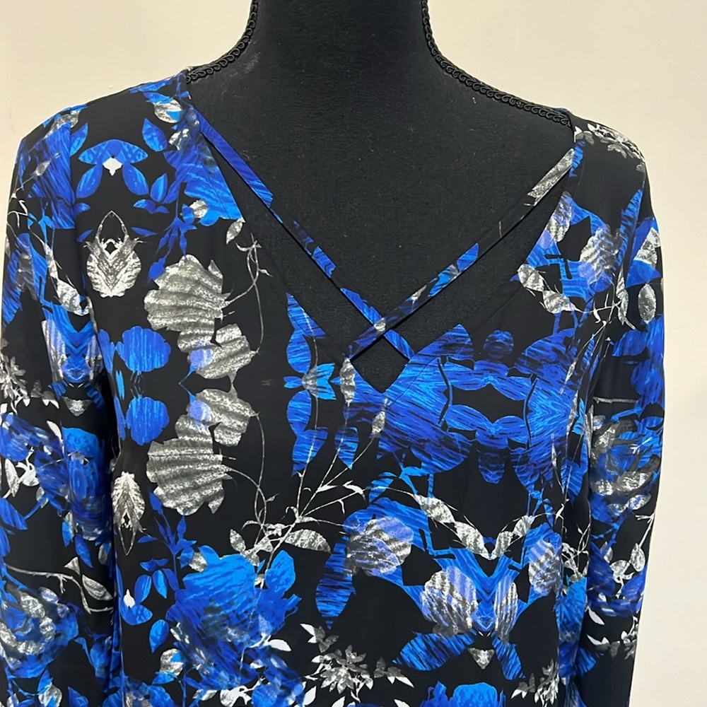 Express Tunic Blouse Multicolor Size Small Long S… - image 2